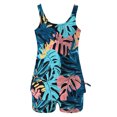 thumbnail image 4 of UPPADA Two Piece Tankini Swimsuits for Women High Waisted 2 Piece Bathing Suits Floral Print Tankini Set Tummy Control Modest Swimwear for Holiday Multicolor,2xl, 4 of 6