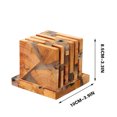 thumbnail image 4 of Suncoda Coaster , Ensemble de 6 Pcs Circulaires Incluant avec Résine en Bois Utilisé comme Table Aristocratique, 4 of 4