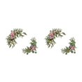 thumbnail image 2 of Ruiboury Romantic Wedding Arch With Fake Flowers Realistic Appearance No Withering Purple Peony 2Set, 2 of 6