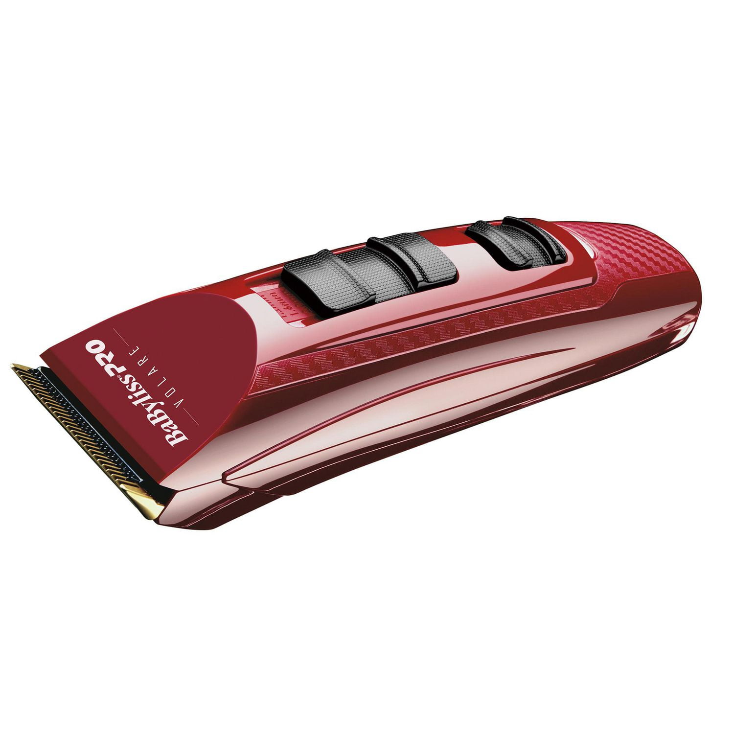 BaBylissPRO Volare Cord/Cordless Clipper, Ferrari‑Designed Brushless Engine, Titanium/DLC Blades, Red, 1 Pk