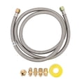thumbnail image 2 of Rallonge de Boyau de VR 6 Pi 7 Pcs 6 Pi avec Raccords à Raccord Rapide, Acier Inoxydable, Anti-Pression, Flexible, Rallonge de Conduite de Boyau de VR pour Remorque et Fourgonnette, 2 of 7