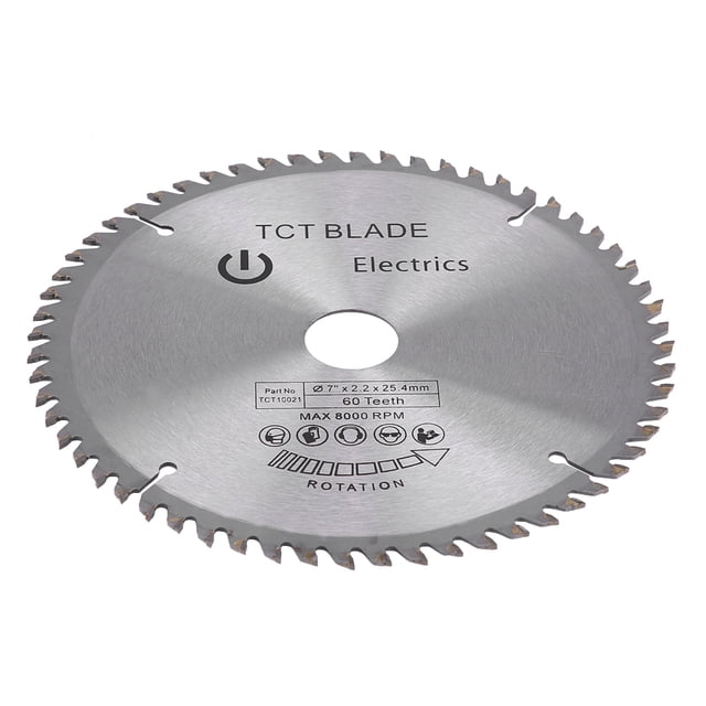 Circular Saw Blade,7” (180mm) 60 Teeth Carbide Cutting Disc Saw Blade Class Leading Features