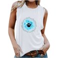 thumbnail image 2 of EQWLJWE Débardeur Décontracté Sans Manches Femme Tops Summer Mode Tops for Women Summer Women à Col Rond Tops, 2 of 5