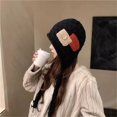 thumbnail image 1 of Chapeaux Bombardier de Noël siminseming pour Femmes, Chauds, Faits à la Main, Chapeaux Tricotés pour l'Automne et l'Hiver, Patchwork à la Mode, à Franges, Chapeaux en Laine Rouges, Vêtements, Chaussures et Accessoires, 1 of 5