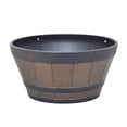 thumbnail image 2 of 1PCS Wooden Barrel Planter Round Hanging Garden Flower Pot Decor Plant Without chain, 2 of 8