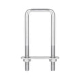 thumbnail image 1 of Unique Bargains Square U-Bolts 2 Sets 42mm Inner Width 120mm Length M8 304 Stainless Steel U Clamp Bolt, 1 of 5