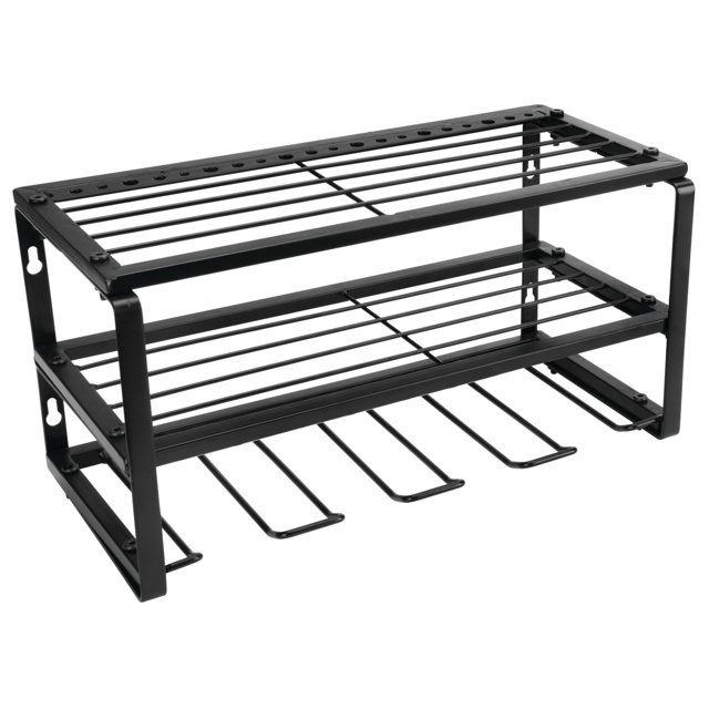 Performance Tool W7701 Power Tool Organizer Wall Mount - Hand Tool Storage Racks, Utility Racks, Drill Holder & More - 3 Tier Sturdy Iron 16" Cordless Tool Organizers