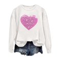 thumbnail image 3 of Mode Femme Décontractée Couleur Unie Ample Manches Longues Imprimé Lettre Col Rond Chandail à Capuchon 2t Fermeture à Glissière Chandail à Capuchon Fille Chandail à Capuchon Deux Pièces Robe Chandail Français Doublée Veste Femme Décontractée Chaude Hauts Femme, 3 of 4