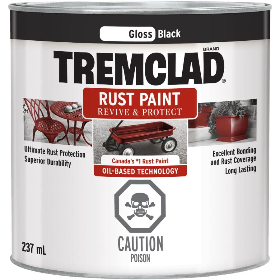 Peinture antirouille, noir lustré, 237 ml