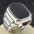 thumbnail image 3 of tredstone Medieval Style Men S Ring 9 Exquisite Craft Metallic Luster Rust-Proof Retro Men Rings Vintage Rock B Size 10, 3 of 6