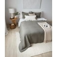 thumbnail image 2 of Bouclair Vert Nash Collection - Ensemble Couvre-Lit 3 Pcs Grand Lit, 2 of 10