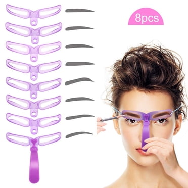 Pochoirs à Sourcils, Gabarit pour Sourcils, Pochoir à Sourcils Réutilisable 8 Styles