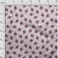 thumbnail image 3 of oneOone Rayon Light Pink Fabric Floral & Bee Sewing Craft Projects Fabric Prints By Yard 56 Inch Wide, 3 of 5