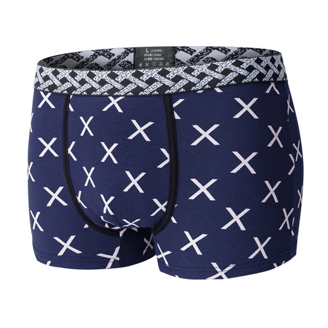 Rbaofujie Plus Size Underwear Men's Boxers Solid Color Open Mens Bikini Underwear