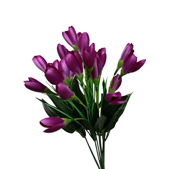 Tauxra Artificial Flowers Silk Blue Magnolia Buds 14in Tall Faux Flowers for Vase Centerpieces Home Decor Indoor Wedding Bouquets Arrangements Handmade