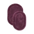 thumbnail image 1 of Superior BATHRUG-OV2PC-PL Cotton Oval Bath Rug Set - Plum, 2 Pieces, 1 of 1