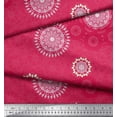 thumbnail image 2 of Soimoi Moss Georgette Fabric Mandala Ethnic Print Sewing Fabric Yard 42 Inch Wide, 2 of 3