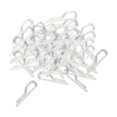 thumbnail image 2 of veasfak 200 Pieces Shirt Clip Transparent Alligator Clips, Reusable Clothes Pegs Garment Nine Word Clip 38mm, 2 of 9