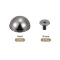 thumbnail image 3 of Unique Bargains 15x7.5mm Screw Back Rivets Hollow Round Head Leather Studs Black 8 Pack, 3 of 5