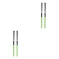 thumbnail image 3 of ZLight 2 Pieces Drum Brush Practicing Prop High-carbon Steel Firm Structure Cajon Stick Professional Instrument Supplies Sticks Green 2Set, 3 of 6