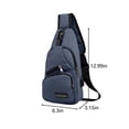 thumbnail image 3 of Bdday Messenger Bag Strap Bag Crossbody Backpack with Usb Hole with Headphone Hole Strap Backpack Hiking Backpack Multipurpose Crossbody Chest Bag Makeup Bag Small, 3 of 6