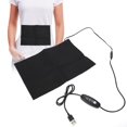 thumbnail image 2 of Portable Black USB Charging Waist Heating Mat, Cloth Heater, Warming Neck Abdomen Back For Lumbar, 2 of 8