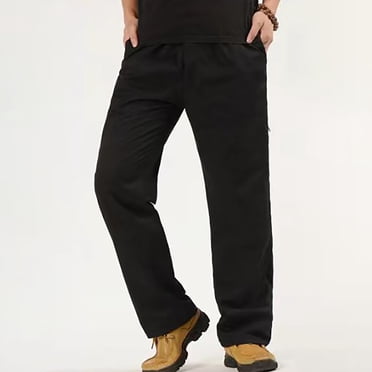 EGNMCR Men's Lightweight Pants, Cargo Pants Men, Linen Pants Men Men's Solid Casual Pocket Outdoor Elastic Waistbelt Drawstring Trousers Work Pants Men Pants