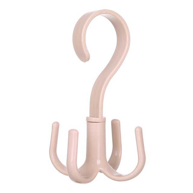 Closet Handbag Hanger Rotating Handbag Hanger Multifunctional Closet Handbag Hook Scarf Hanging Rack For BedroomNordic Beige