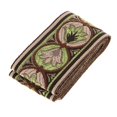thumbnail image 4 of Abbracc Splicing Jacquard Edging Curtain Fabric Gold Silk National Wind Lace Ribbon - Green, 4 of 7
