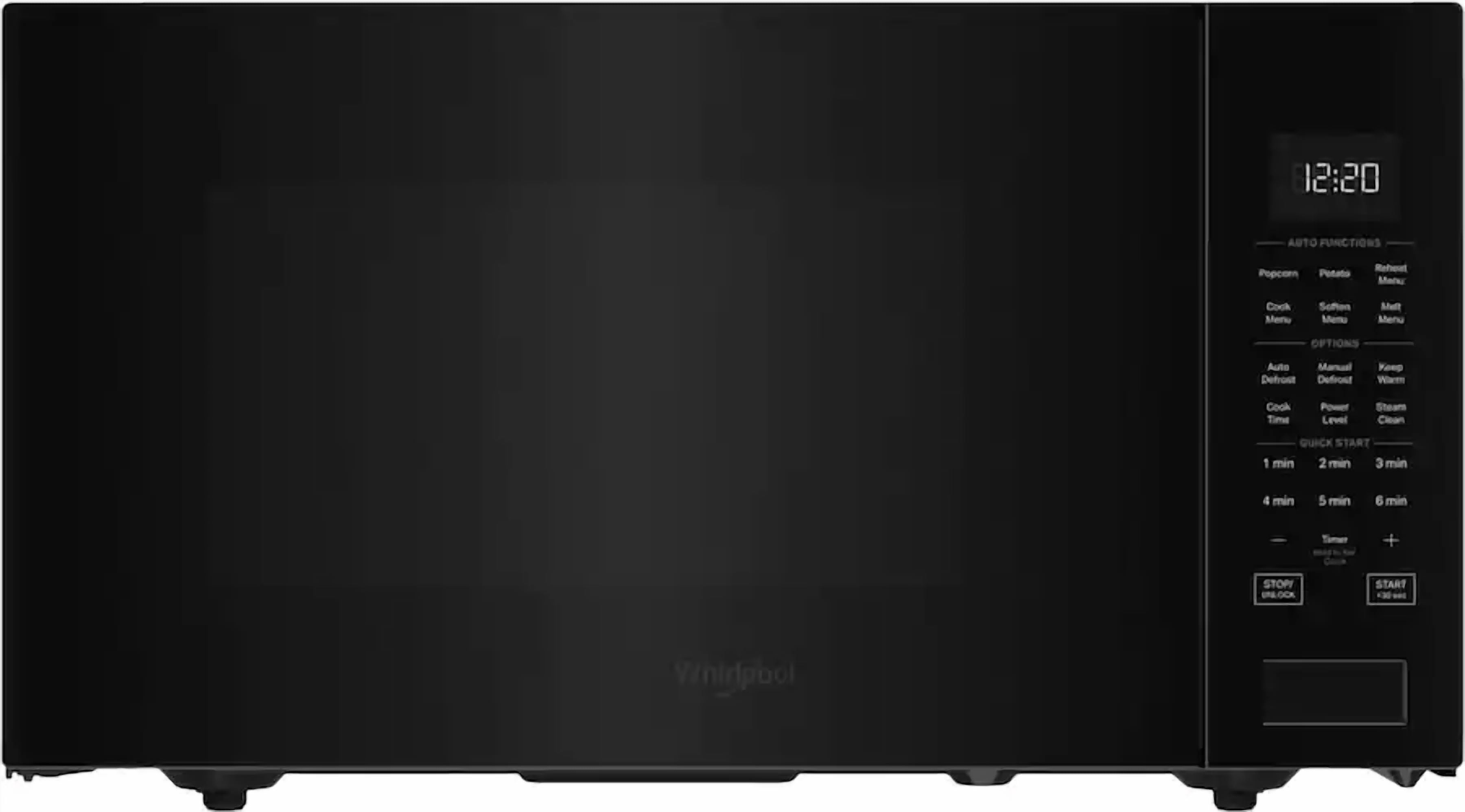 Whirlpool 1.6 Cu. Ft. Sensor Cooking Countertop Microwave, 1200W, Electronic Touch Controls, Black, WMCS7022RB