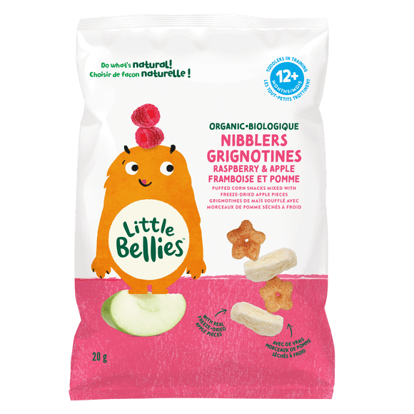 Little Bellies Framboise Et Pomme Grignotages 12+ Months, 20gr