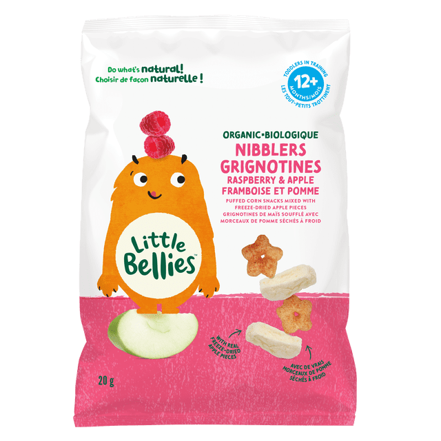 Little Bellies Raspberry & Apple Nibbles 12+ Months, 20gr