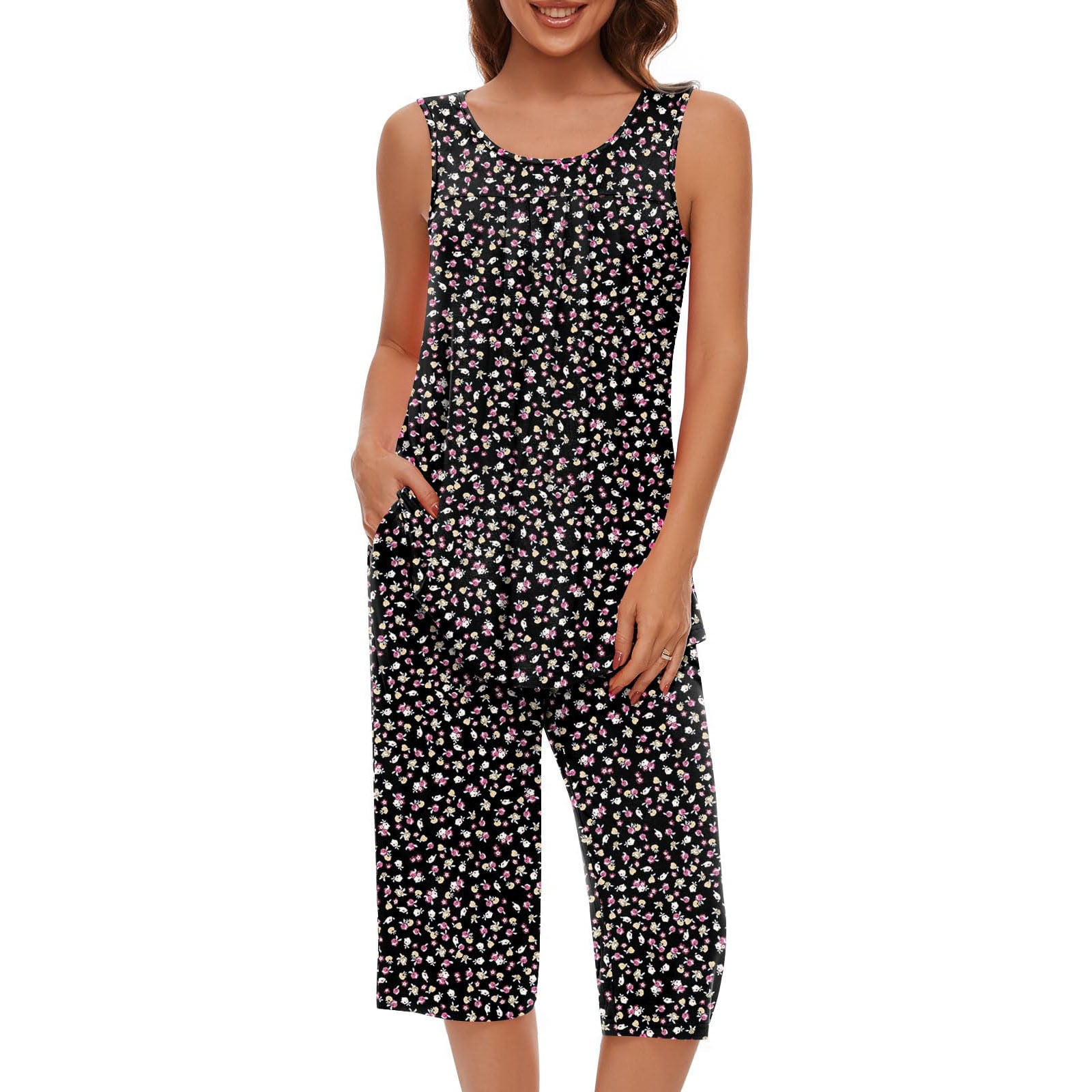Baikeli Selling Womens Sets Two Piece Outfits for Women Plus Size Suits Striped Tops Drawstring Waist Pants Jogger Sets with Pockets Women's Matching Set Outfits