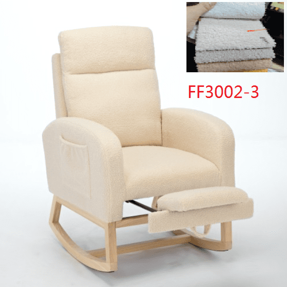 Rocking Chair Nursery Chair with Foot Rest, Nursery Rocking Chairs with High Back, Glider Rocking Chair, Baby Nursery Glider Rocker, Nursing Chair Accent Living Room