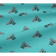 thumbnail image 5 of oneOone Viscose Jersey Fabric Bird Block Print Fabric BTY 60 Inch Wide, 5 of 5