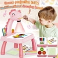 thumbnail image 2 of Bureau Projecteur Intelligent pour Enfant avec Lumière et Musique Machine d'Apprentissage de Peinture Jouet 5 ml Peintures Lavables Bricolage pour Enfants Idées de Pâques pour Enfants Chiens Intelligents Peintures pour Enfants de 4 à 8 Ans le Plumeau Humide Comment en Prendre Soin, 2 of 4