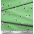 thumbnail image 2 of Soimoi Poly Georgette Fabric Leaves & Azalia Floral Print Fabric by Yard 42 Inch Wide, 2 of 5