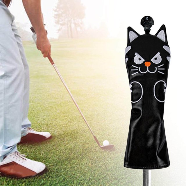 pitrice Golf Head Covers Mallet Putter Professionals Outdoor Training Equipment 5 Fairwaywood Black