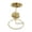 3_1x Chandelier Décoratif en Fer Forgé, variante sur Chandeliers Décoratifs en Fer Forgé Chandeliers en Fer Forgé Chandeliers Tournants Porte-Bougies Décoration de Souper Romantique Porte-Bougies d'Aromathérapie (Or, 1 Pcs) Rkxzt