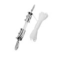 thumbnail image 1 of Abbracc Rope Hoist Lifting Heavy Objects, Sturdy, Metal Wheels Bearing Structure, Heavy Duty, Professional Rope Hoisting Pulley Block , 3 Wheel White Rope, 15m Rope, 1 of 8