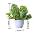 thumbnail image 5 of fastboy Artificial Potted Plant Leaf Simulation Leaves Home Office Desktop Greenery Decoration, Plant Type 8, 5 of 5