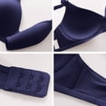 thumbnail image 3 of Kyusrd Full Coverage Bras For Women Adjustable Straps Wireless Push Up Small Cupt-Shirt Bralette Underwear Pattern Soild Color Soft Comfortable Underwear 3Pcs, 3 of 4