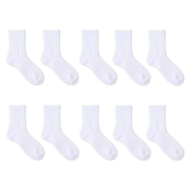 Athletic Works Women's Mid-Crew Socks 10-Pack