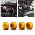 thumbnail image 3 of Xingzhi Premium 4x Head Caps Nut Covers for T120 Ride Gold Lines 0.6x0.9 Inch 1Set, 3 of 6