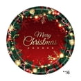 thumbnail image 2 of LSLJS Christmas Paper Plates Party Supplies Disposable Paper Plates 16pcs Paper Cup 16pcs Tissue 20pcs Tablecloth 1pc for Decor Christmas Party Supplies, 2 of 7