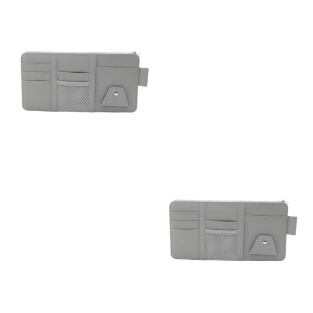 Transemion Durable Car Storage Solution - Easy Assembly And Organized Space Car Accessories Interiors Grey (zips upgrade) 2Set