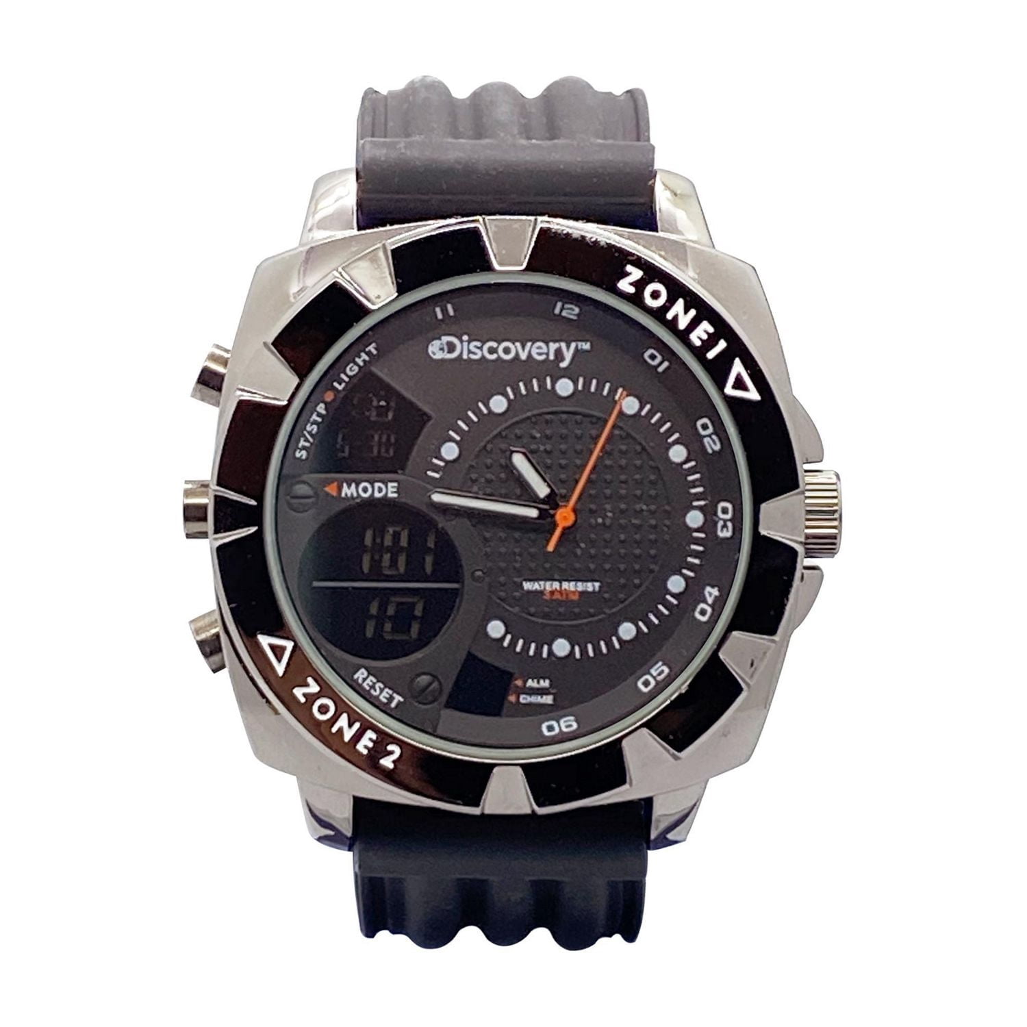 Montre analogique et numérique multifonction Discovery pour hommes