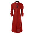 thumbnail image 1 of Huanglei Medieval Priest Costume For Men Gothic Robe Church Father Outfit Role Play Costume, 1 of 3