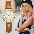 thumbnail image 1 of Sleek Minimalist With Strap Dial Women‘s Quartz Leather Watch Gift Watch, 1 of 2