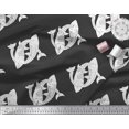 thumbnail image 3 of Soimoi Satin Silk Fabric Fish Block Fabric Prints by Yard 42 Inch Wide, 3 of 3